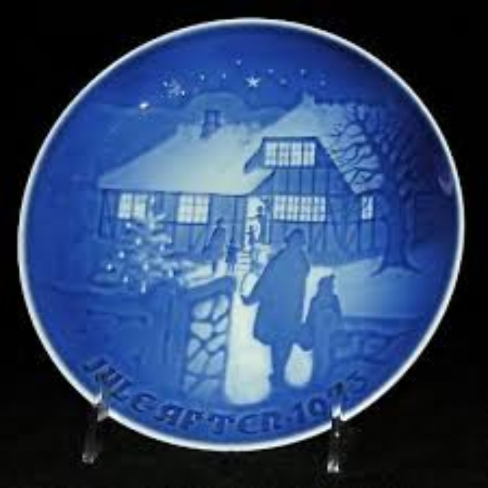 Vintage B&G Jule after 1973 Christmas plate